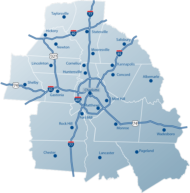 Download Charlotte Nc County Map - ClipartKey