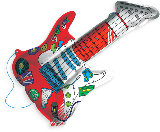 Download Transparent Boy Playing Guitar Clipart 3d Guitar Toy Png