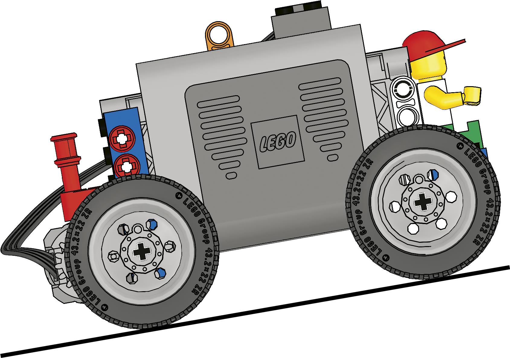 Download Lego Power Functions Simple Car Lego Power Car ClipartKey