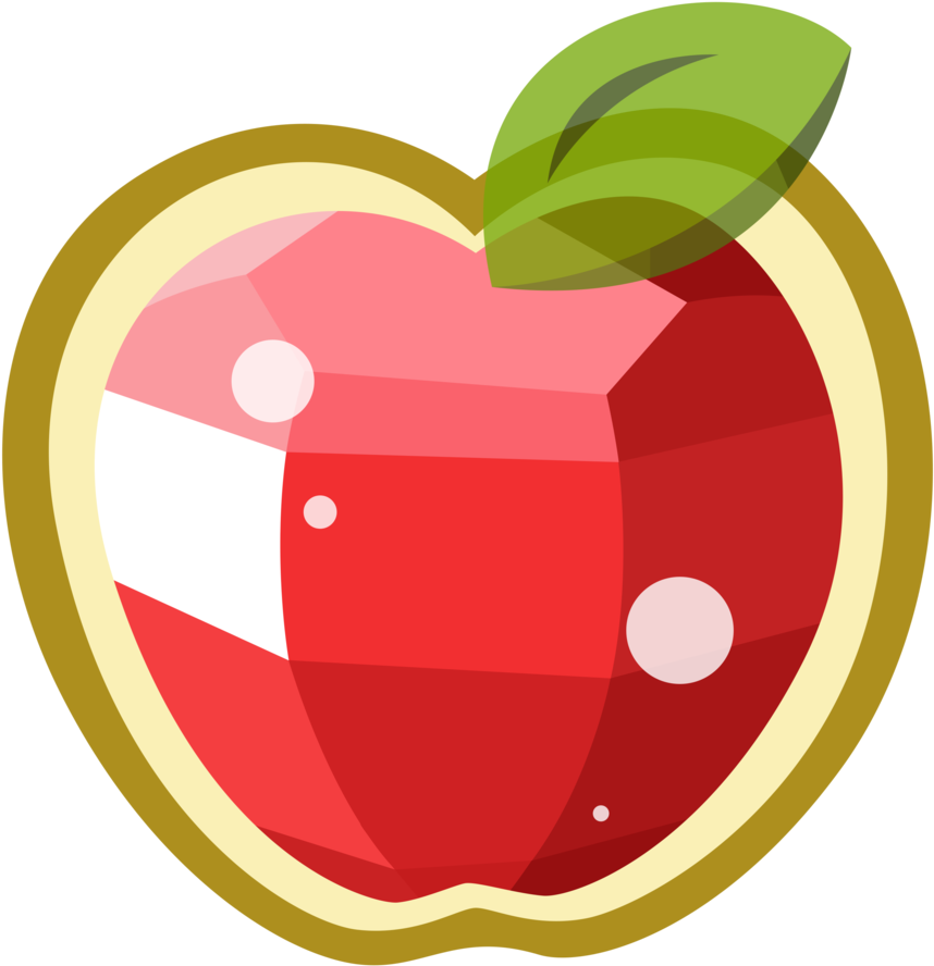 Download Apple Clipart Vector - Apple Gem Cutie Mark - ClipartKey