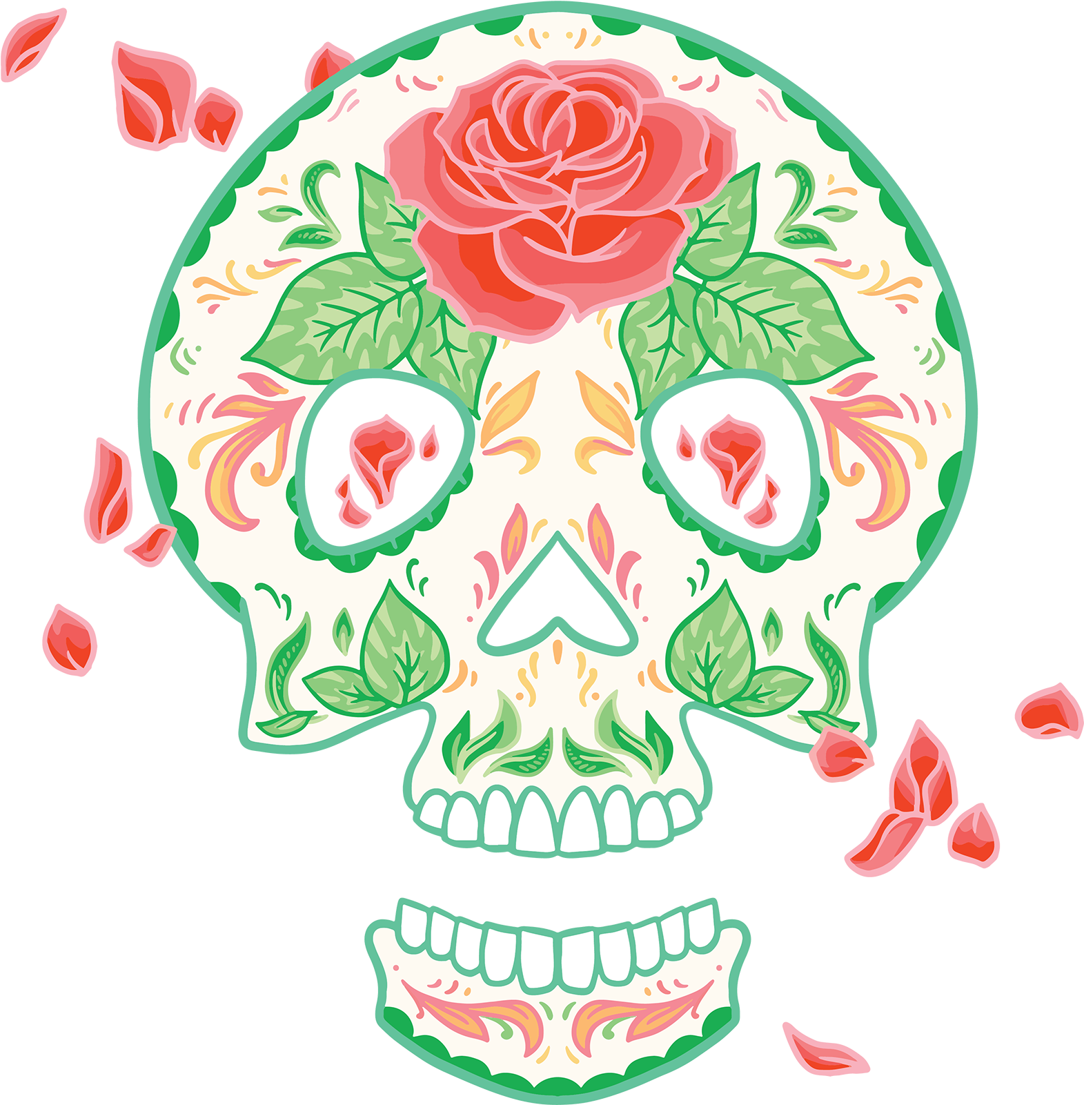 Download Dia De Los Muertos Flowers Clipart ClipartKey