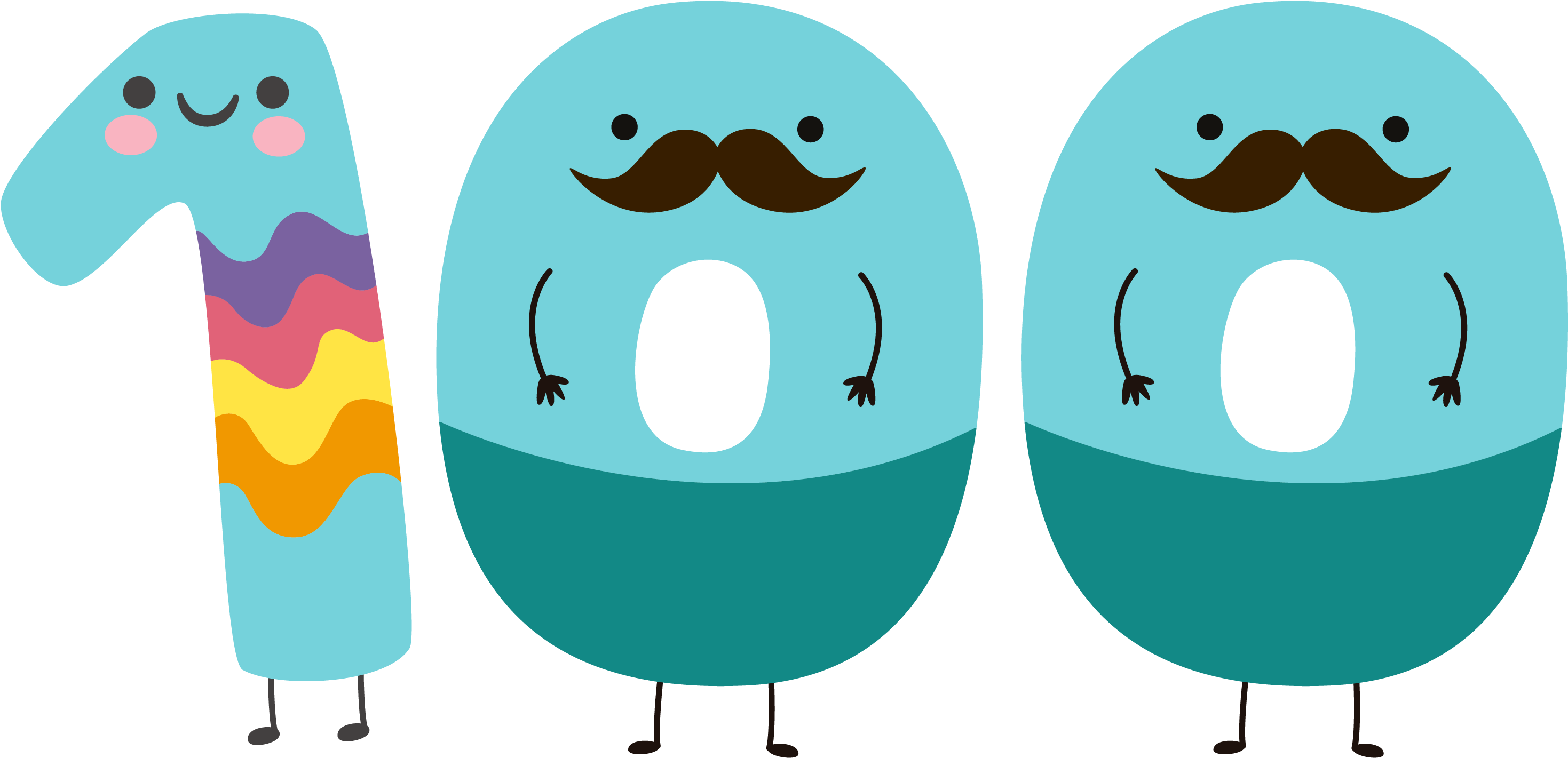 Download 100 Number Png Hd Free Image - Illustration - ClipartKey
