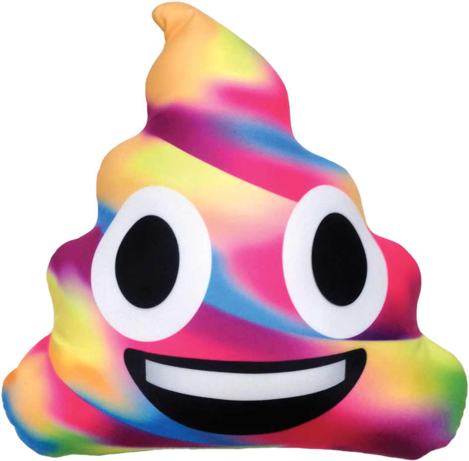 Download Rainbow Poop Emoji Png - ClipartKey