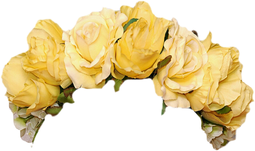Download Transparent Flower Crown Png Tumblr Yellow Flower Crown Png