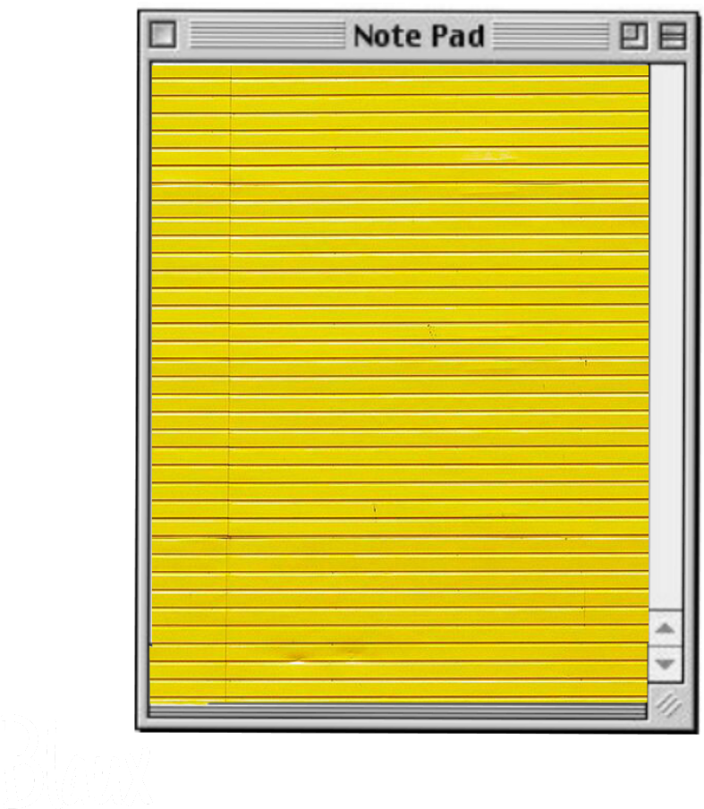 Download Transparent Yellow Notepad Clipart - Overlay Aesthetic Png ...