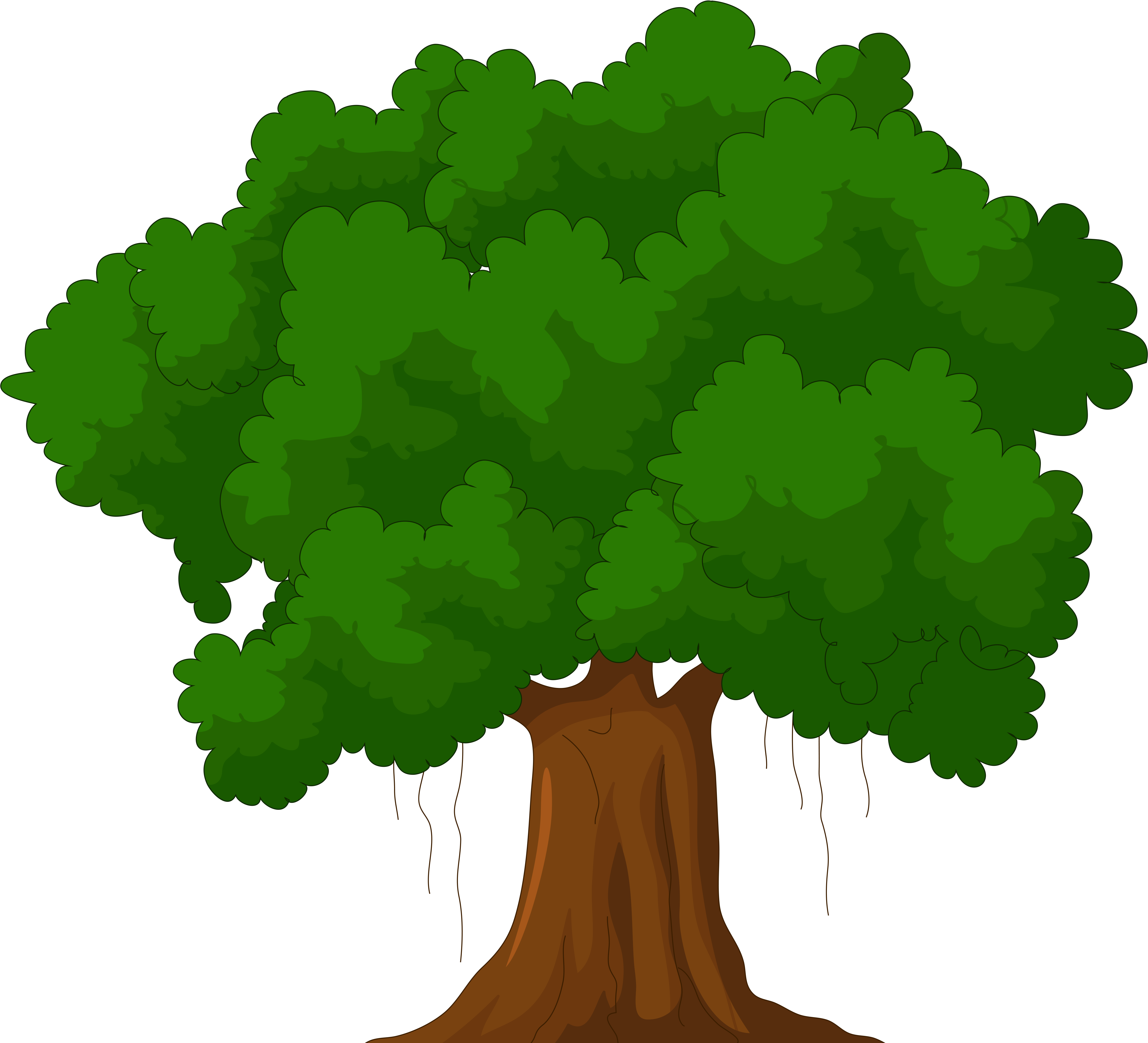 Download Cartoon Green Tree Png Clipart - Family Tree Clipart - ClipartKey