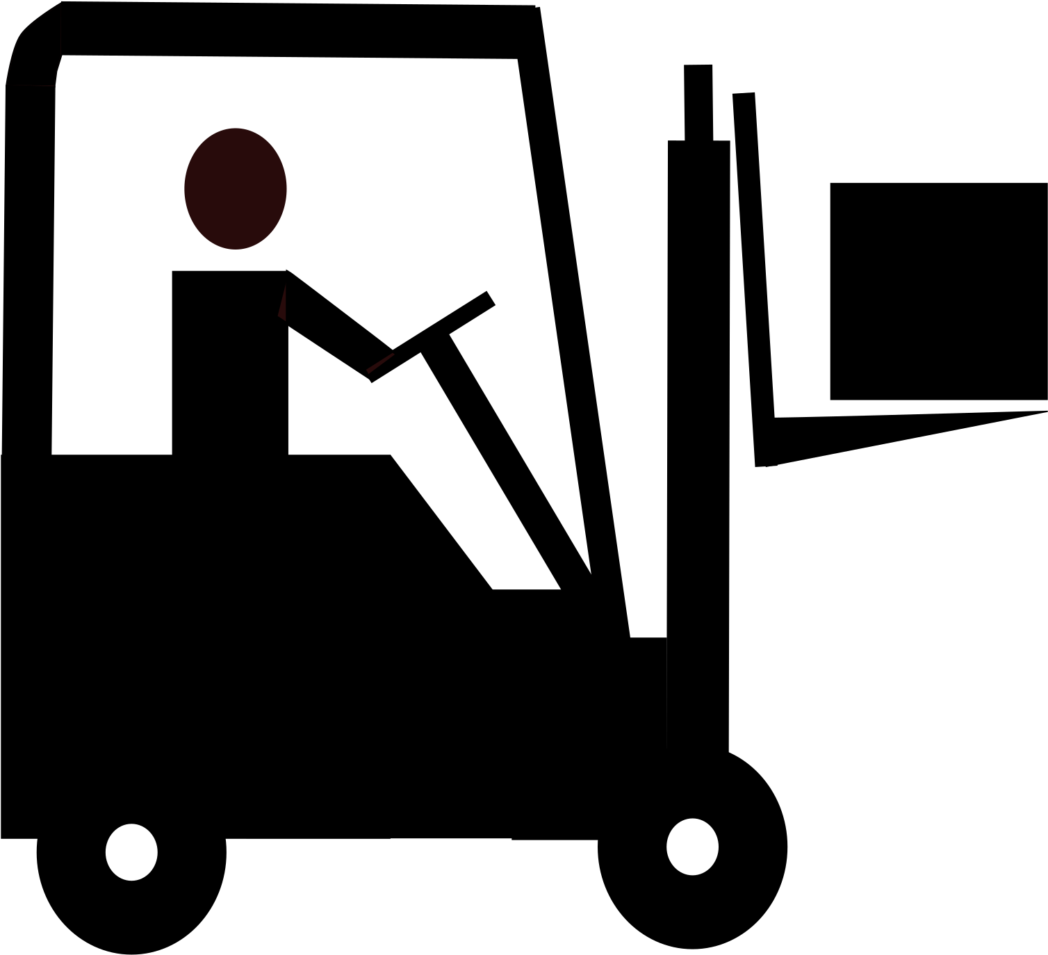 Download Forklift Clipart Forklift Accident Forklift Clipart Black And White ClipartKey