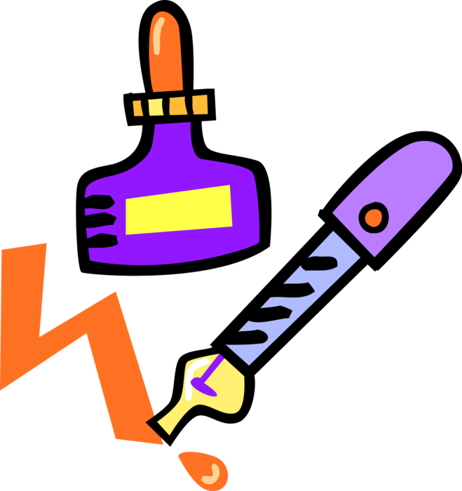 Download Vector Illustration Of Fountain Pen Writing Instrument