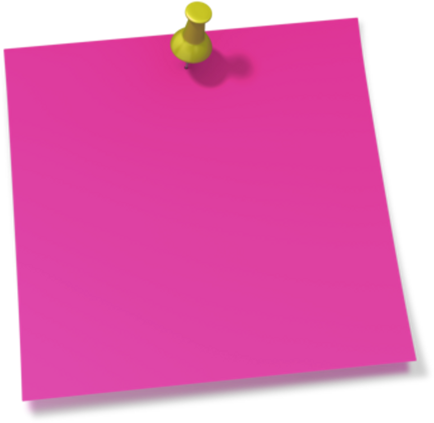 Download Transparent Thumbtack Png Sticky Notes Clipart Hd ClipartKey