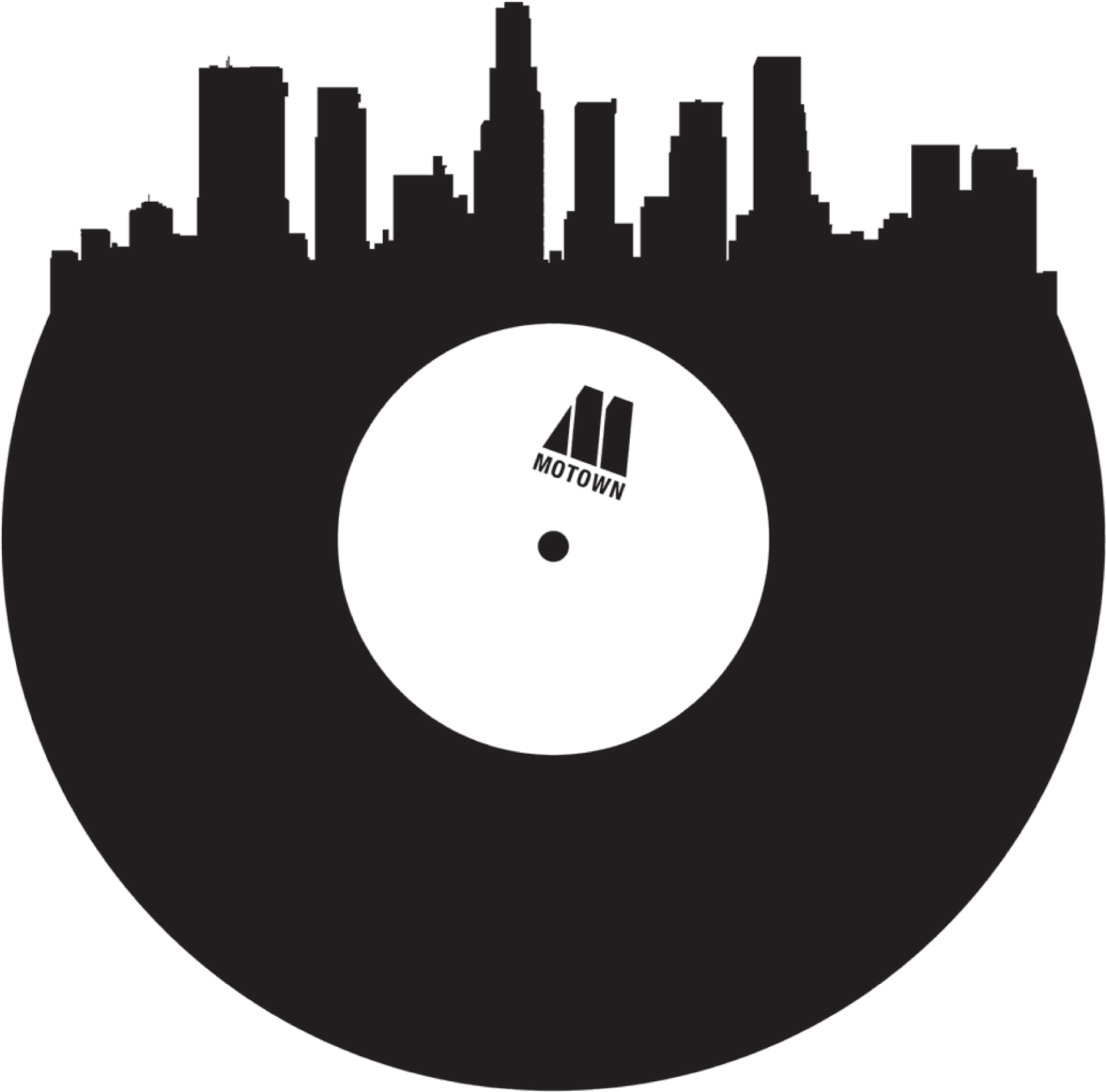 Download Record Clipart Motown Record Shape Of A City ClipartKey