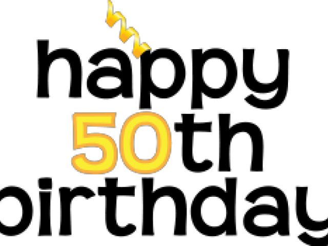 Download 50th Birthday Clipart Orange Clipartkey