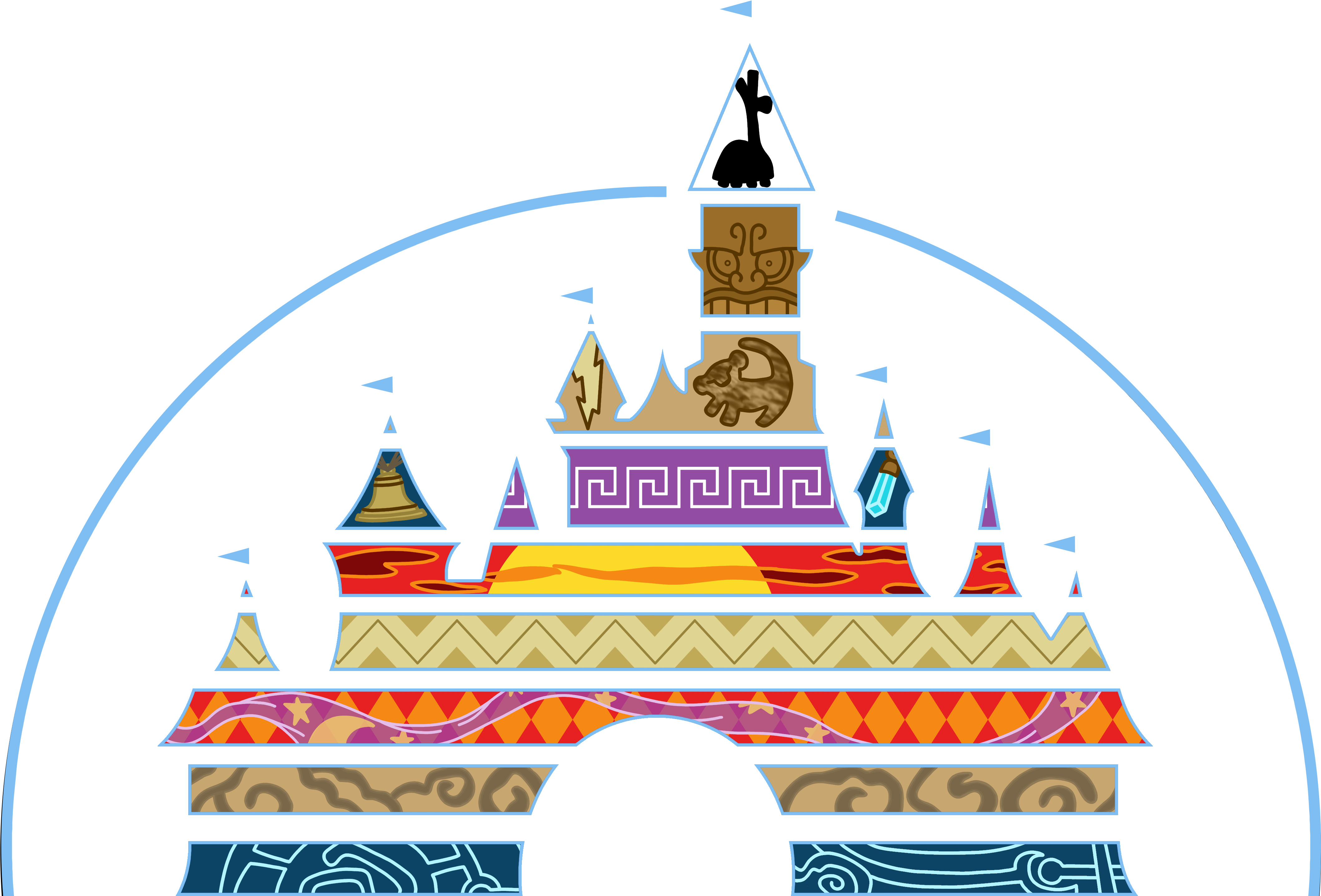 Download 90s Disney Castle - Gurdwara - ClipartKey