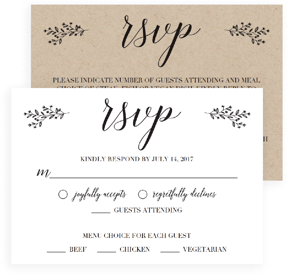 Download Transparent Shadi Card Clipart Rsvp Wedding Cards Free
