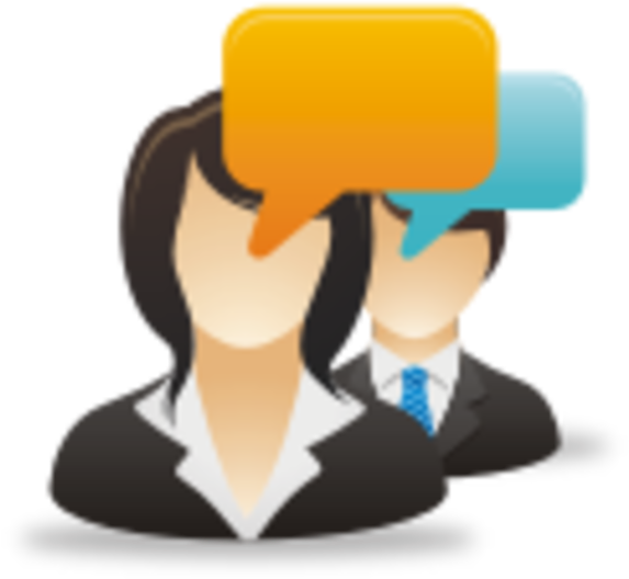 Download Business Woman And Man Icon - ClipartKey