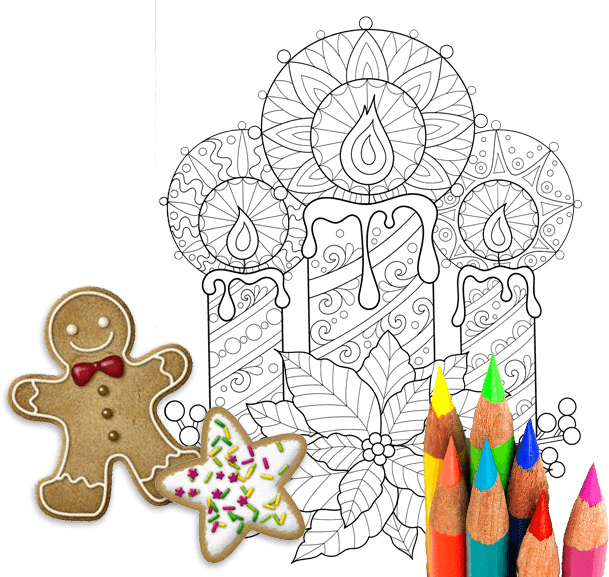Download Christmas Mindfulness Colouring Sheets Free ClipartKey