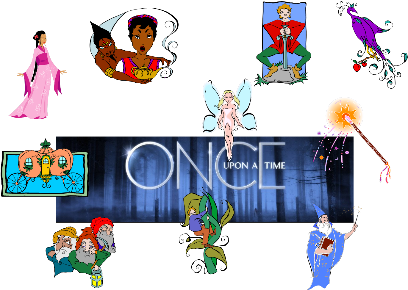 Download Story Clipart Once Upon Time Book - Cartoon - ClipartKey
