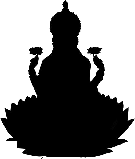 Download Saraswati Devi Png Transparent Images - Laxmi Mata Black