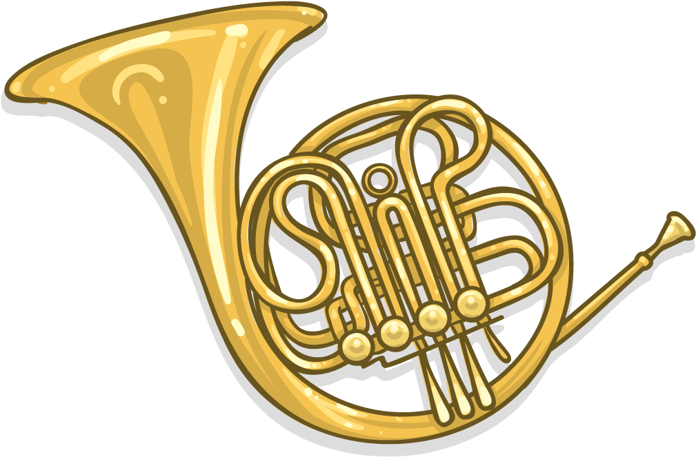 Download Transparent French Horn Png Horn ClipartKey