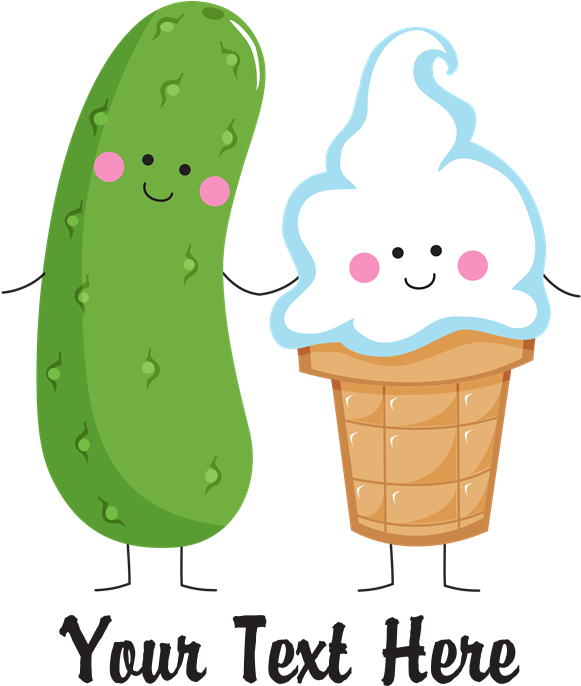 Download Personalized Pickle And Ice Cream Tote Bag By Pinkinkart Ice