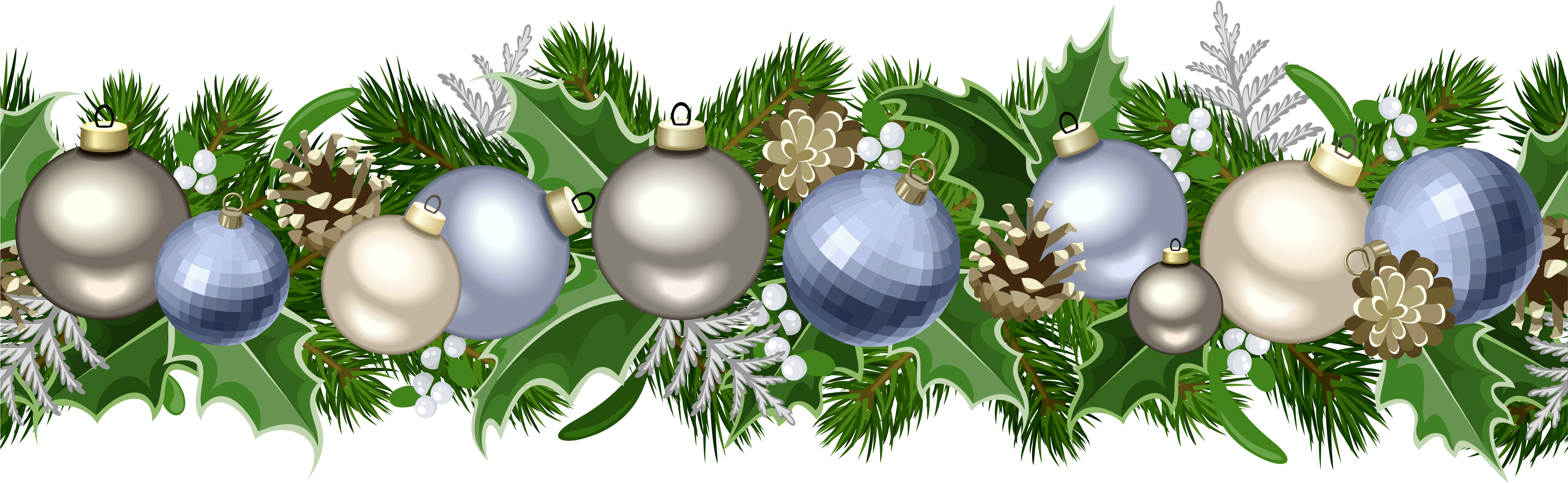 Christmas Garland Background 