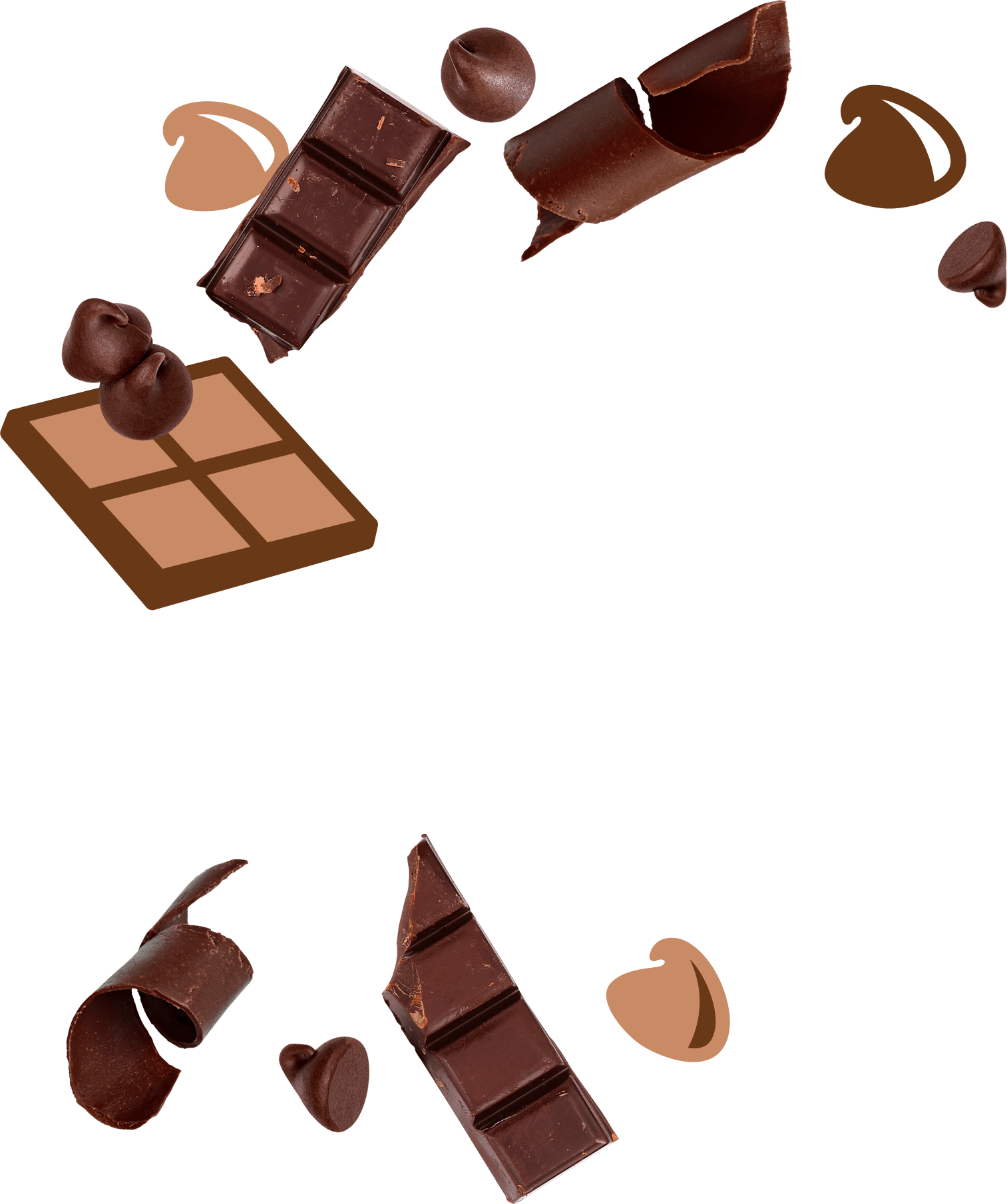 1 кусочек шоколада. Кусок шоколада. Кусочки шоколада на прозрачном фоне. Плитка шоколада без фона. Шоколад для фотошопа.