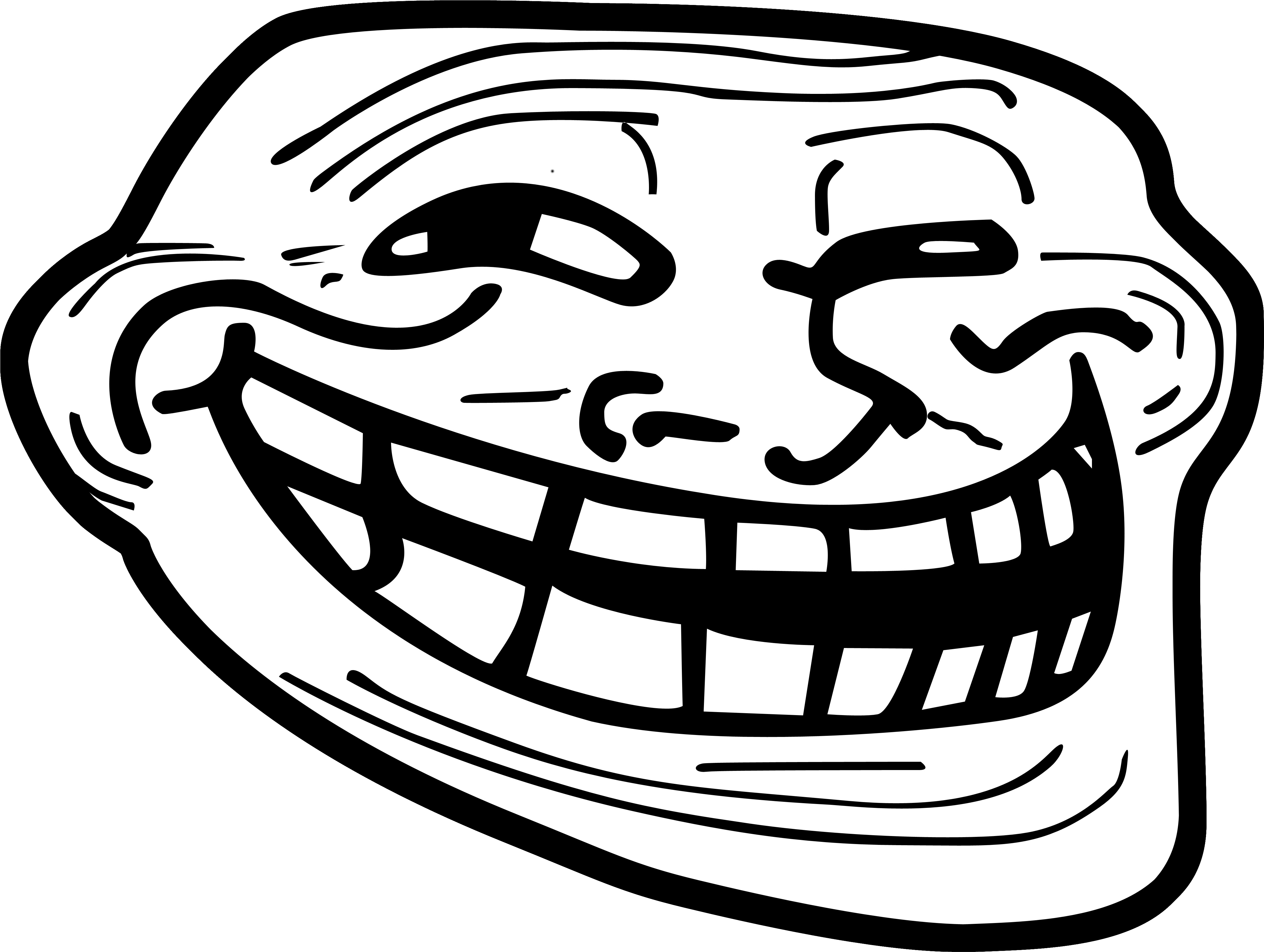 Ascii Art Troll Face Small 25 - 3mxgsbe