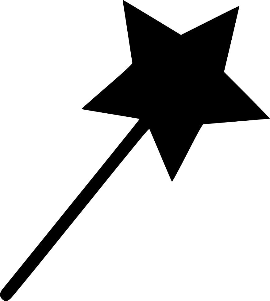 Download Line,clip Art,black And White - Wand - ClipartKey