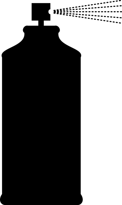Download Transparent White Spray Paint Png - Spray Can Clipart Png