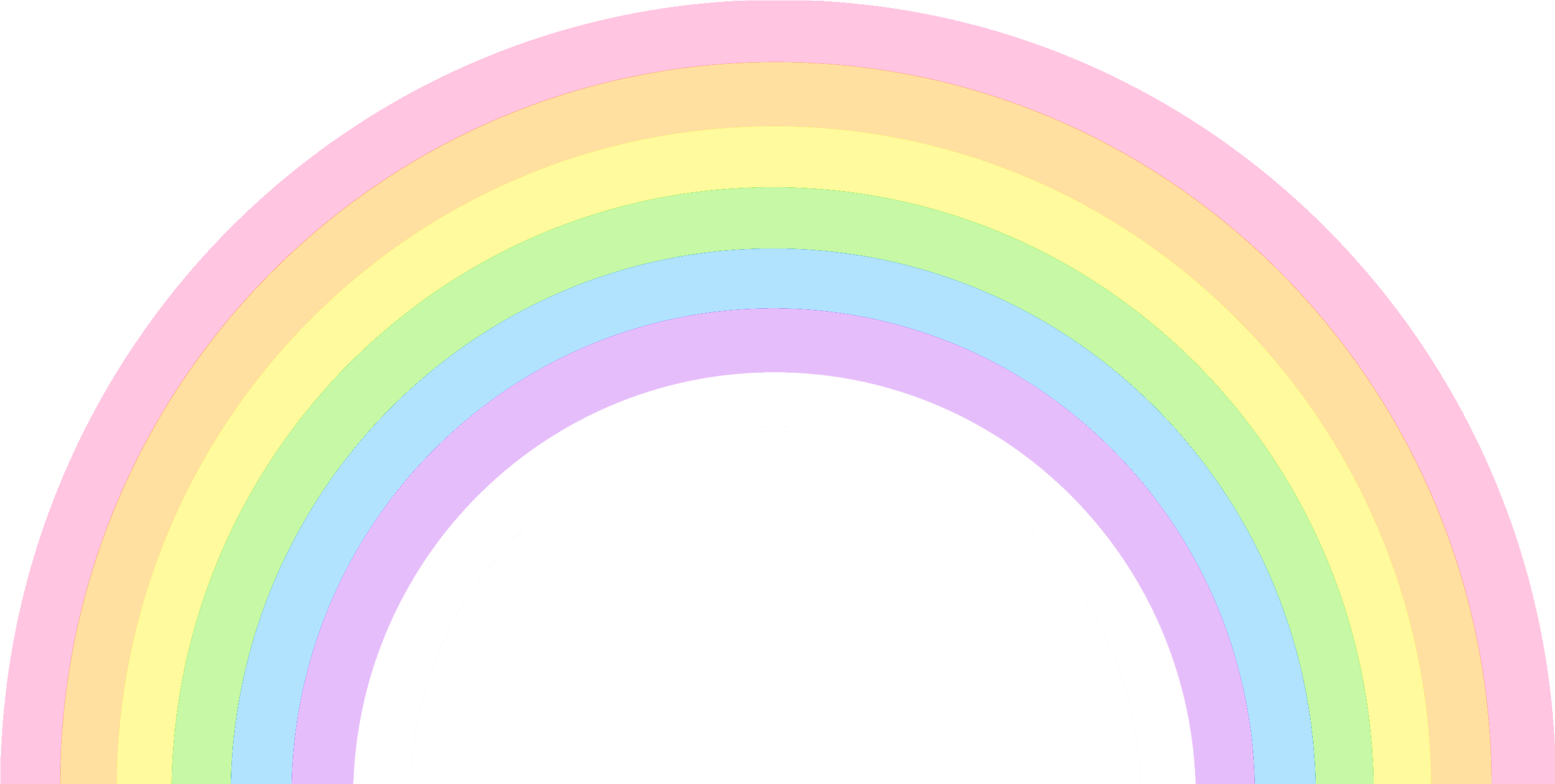 Download Rainbow Clipart Infantil - Pastel Rainbow Clipart - ClipartKey