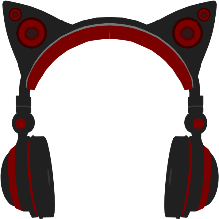 Download Transparent Headphone Clipart Cat Ear Headphones Art Png
