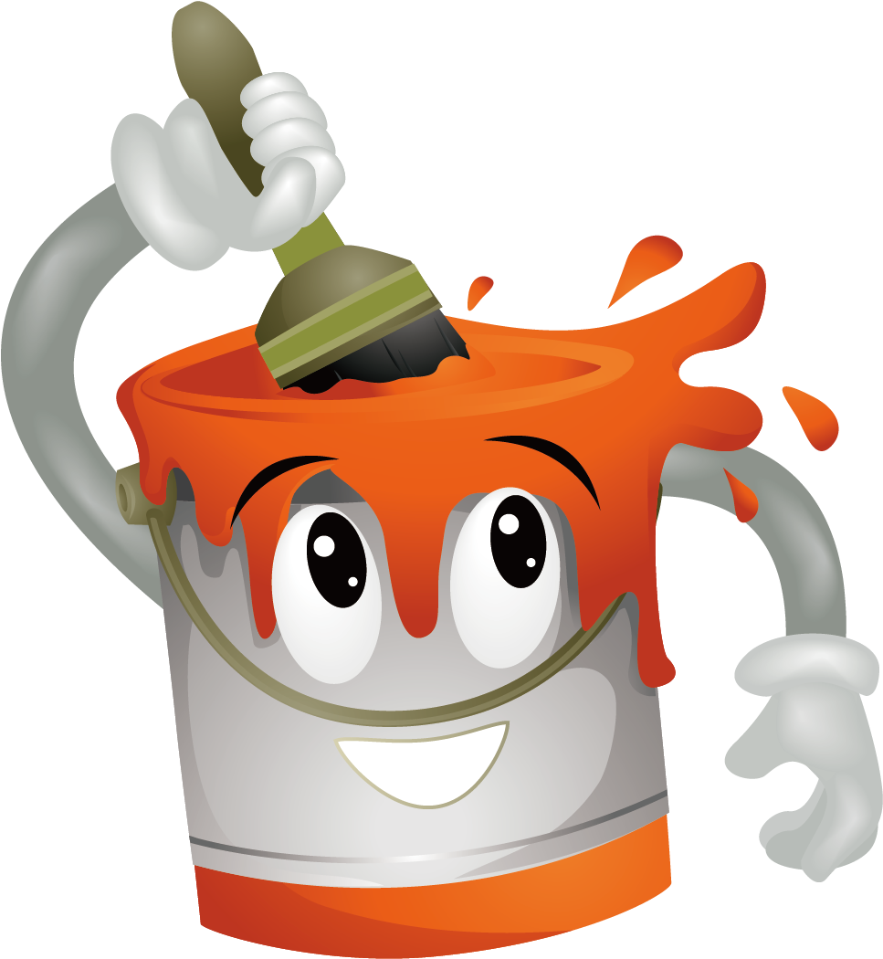 Download Transparent Paint Bucket Clipart Balde De Tinta Desenho Png