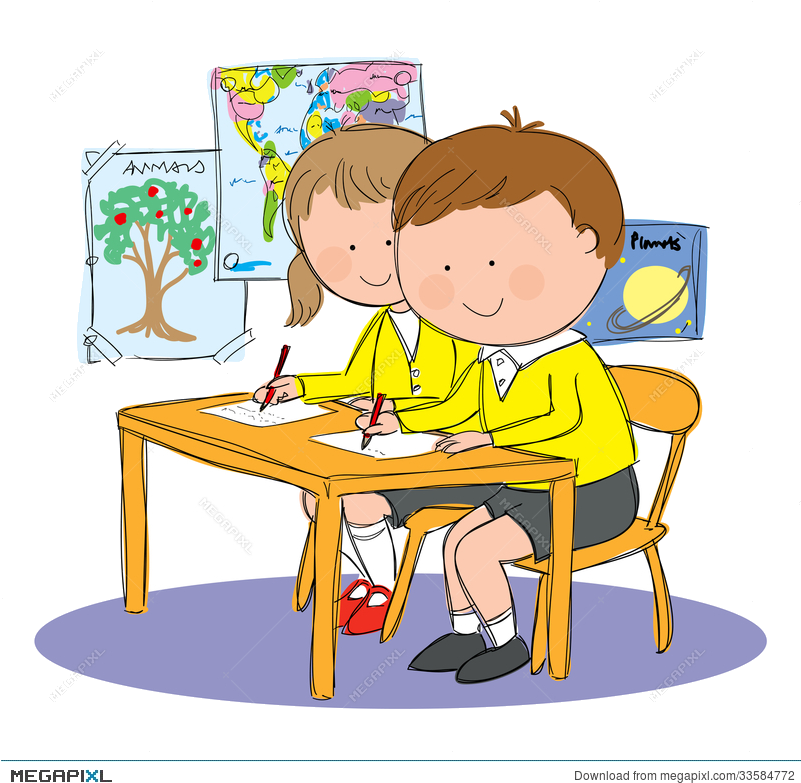 Download Classroom Kids In Clipart Free Clip Art Transparent - Kids