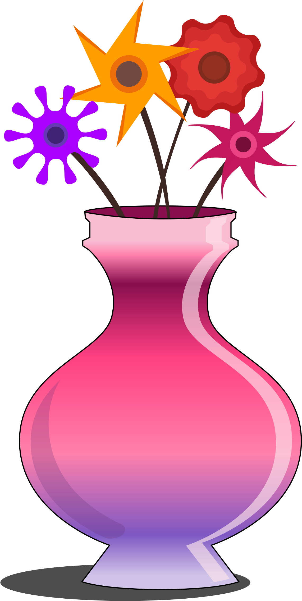 Download Transparent Flower Vase Clipart - Clip Art Of Vase - ClipartKey