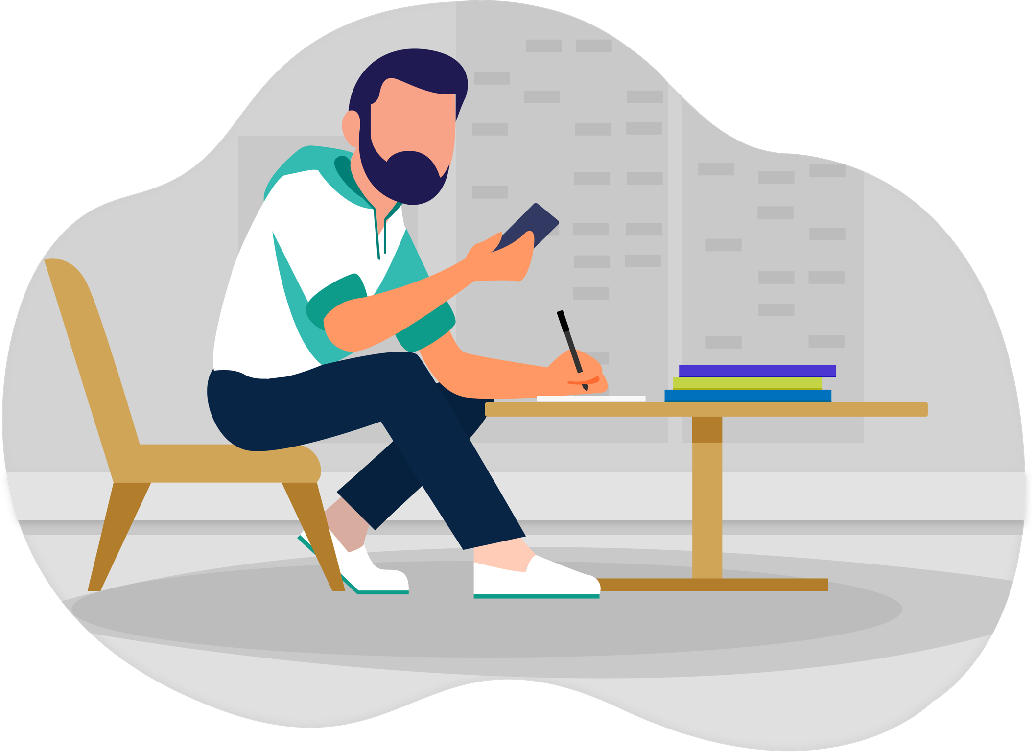 Download Writers - Sitting - ClipartKey