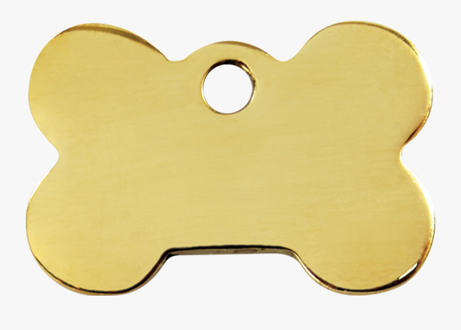 Red Dingo Brass Tag - Dog Tag Bone Gold Transparent, Transparent Clipart