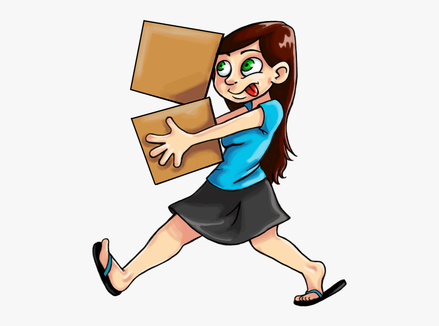 Moving Boxes Cartoon Clipart , Png Download - Cartoon Image Packing Boxes, Transparent Clipart