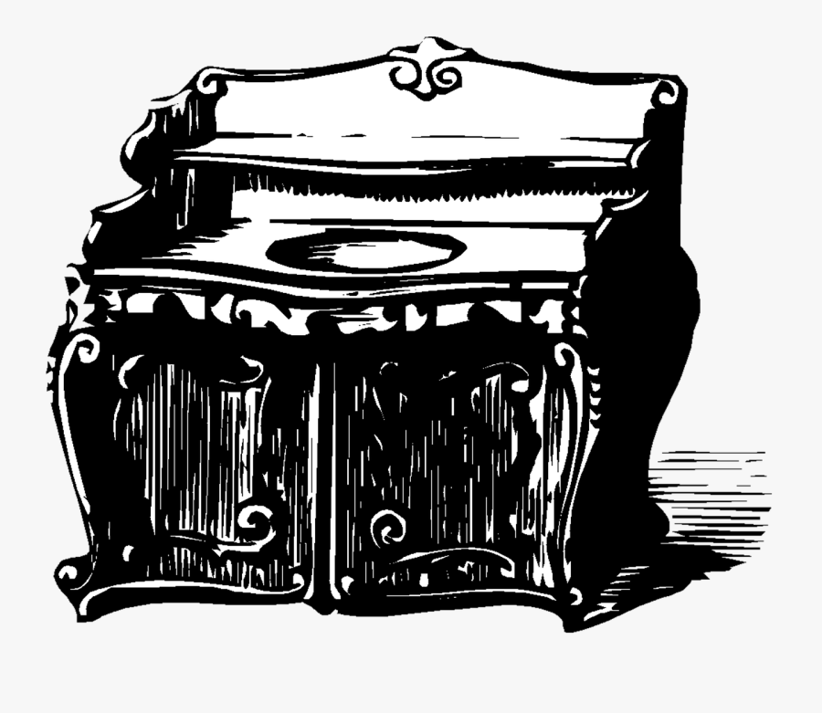 Old Desk Clip Art, Transparent Clipart