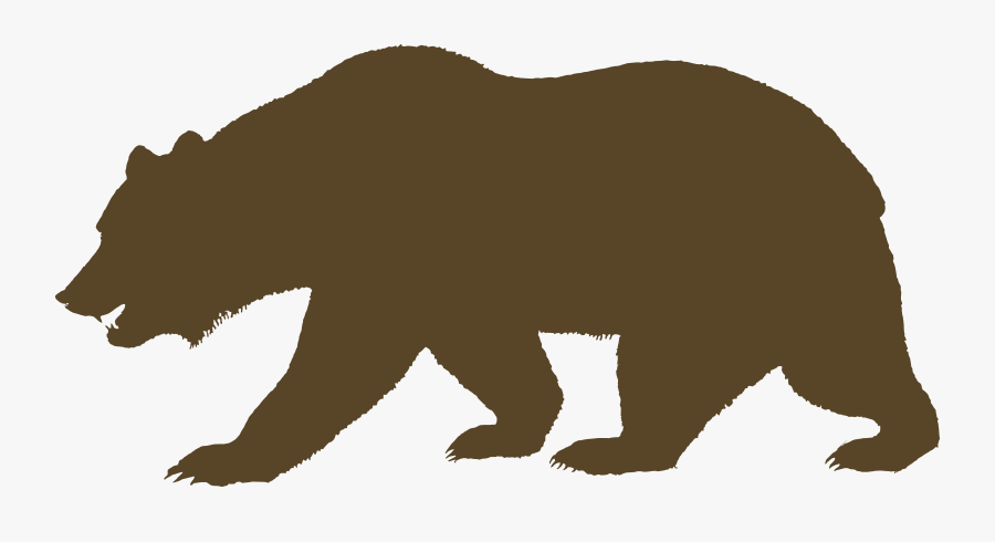 Grizzly Bear Clipart Outline - California Bear Outline Drawing Free 