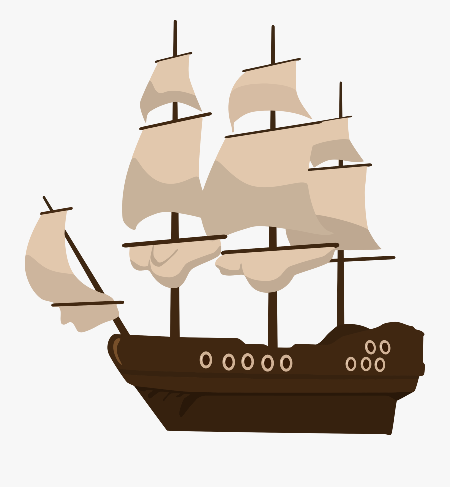 Big Image Png - Pirate Boat Clip Art, Transparent Clipart