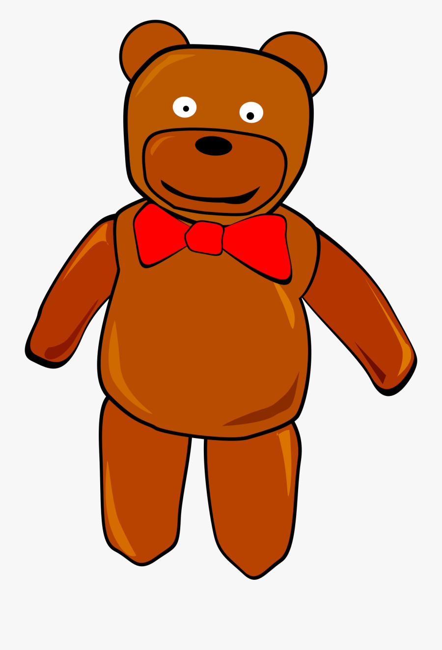Teddy Bear Clip Art - Standing Teddy Bear Clipart, Transparent Clipart