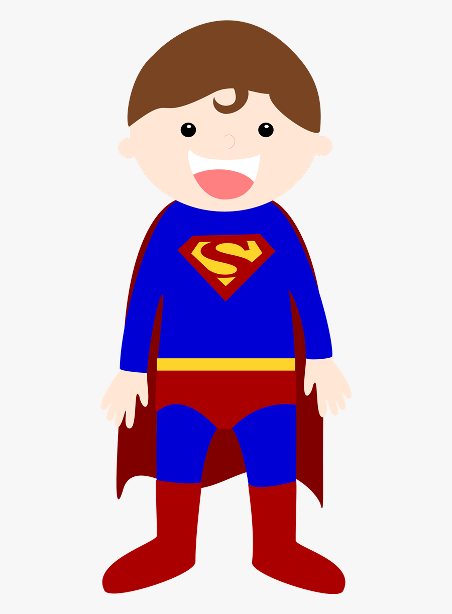 Kindergarten Clipart Superhero - Superman Kid Clipart, Transparent Clipart