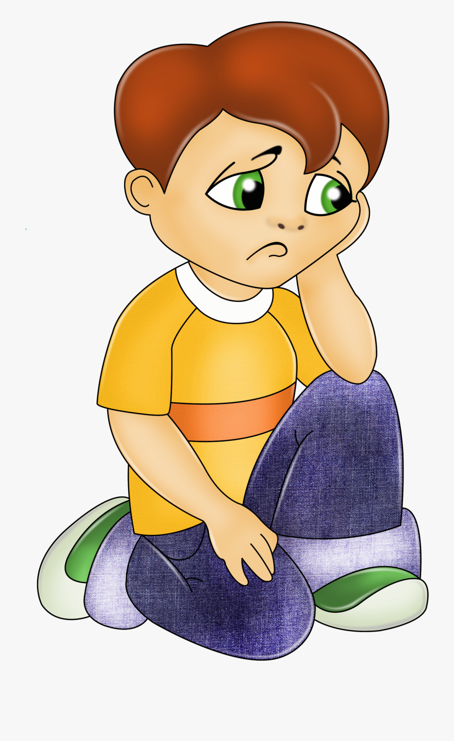Transparent Happy Kid Clipart - Transparent Sad Boy Clipart, Transparent Clipart