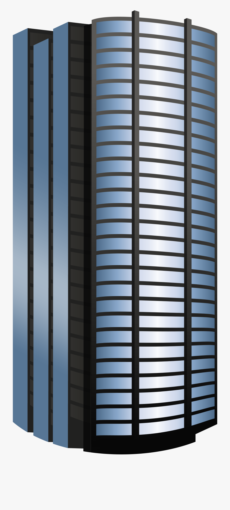 Blue Round Skyscraper Png Clipart - Architecture, Transparent Clipart