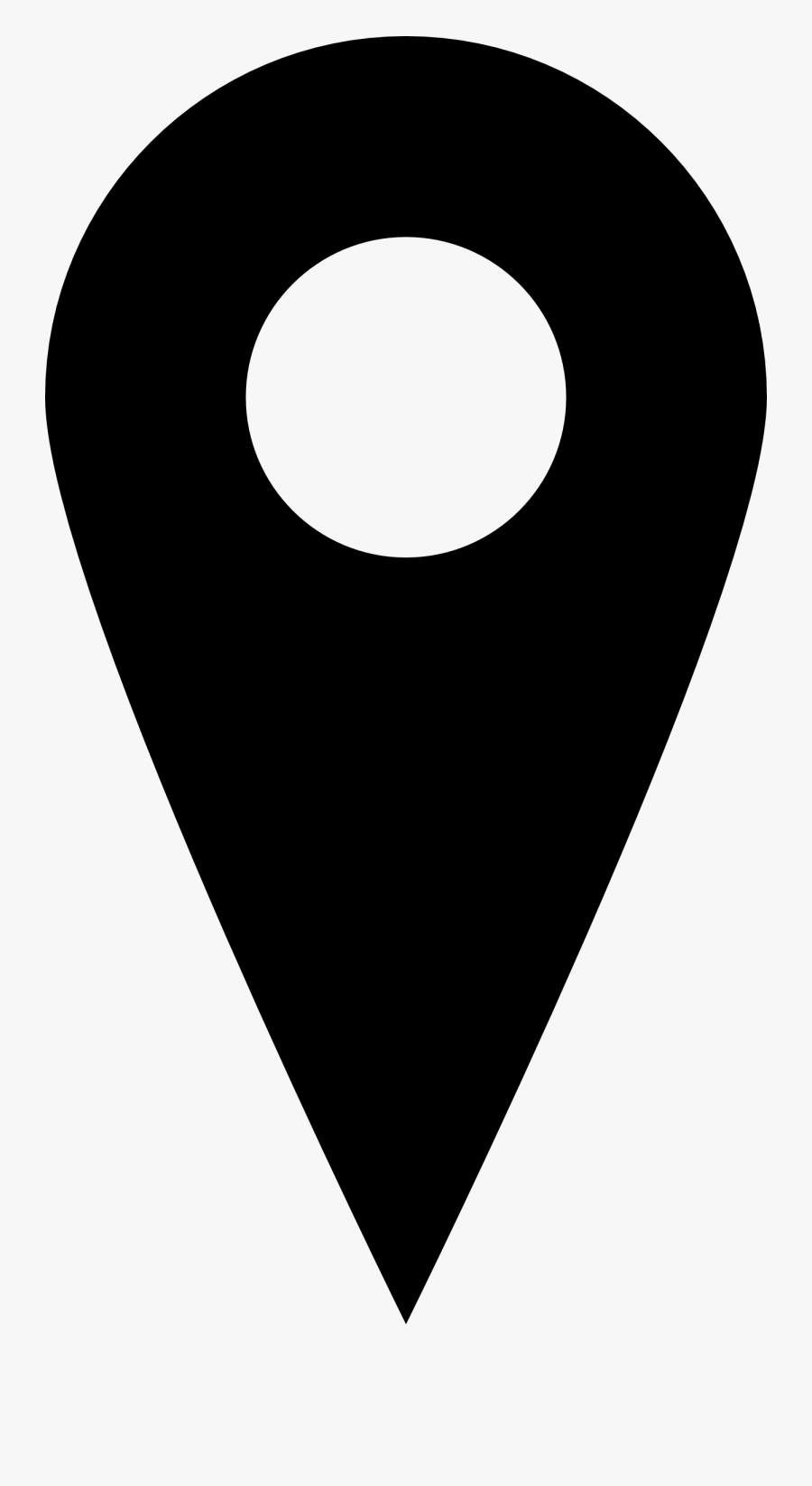 Google Places - Location Logo Black And White, Transparent Clipart