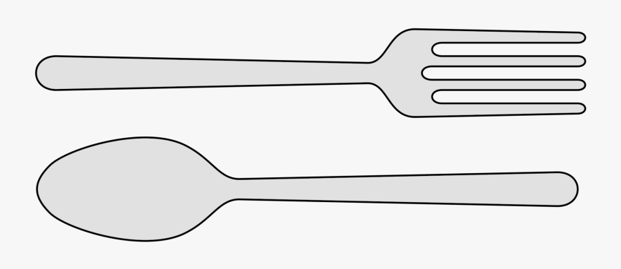 Collection Of Free Vector - Clip Art Fork And Spoon, Transparent Clipart