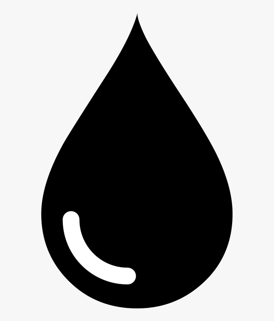 Water Drop Clipart Black And White Transparent Png - Oil Icon Transparent Background, Transparent Clipart