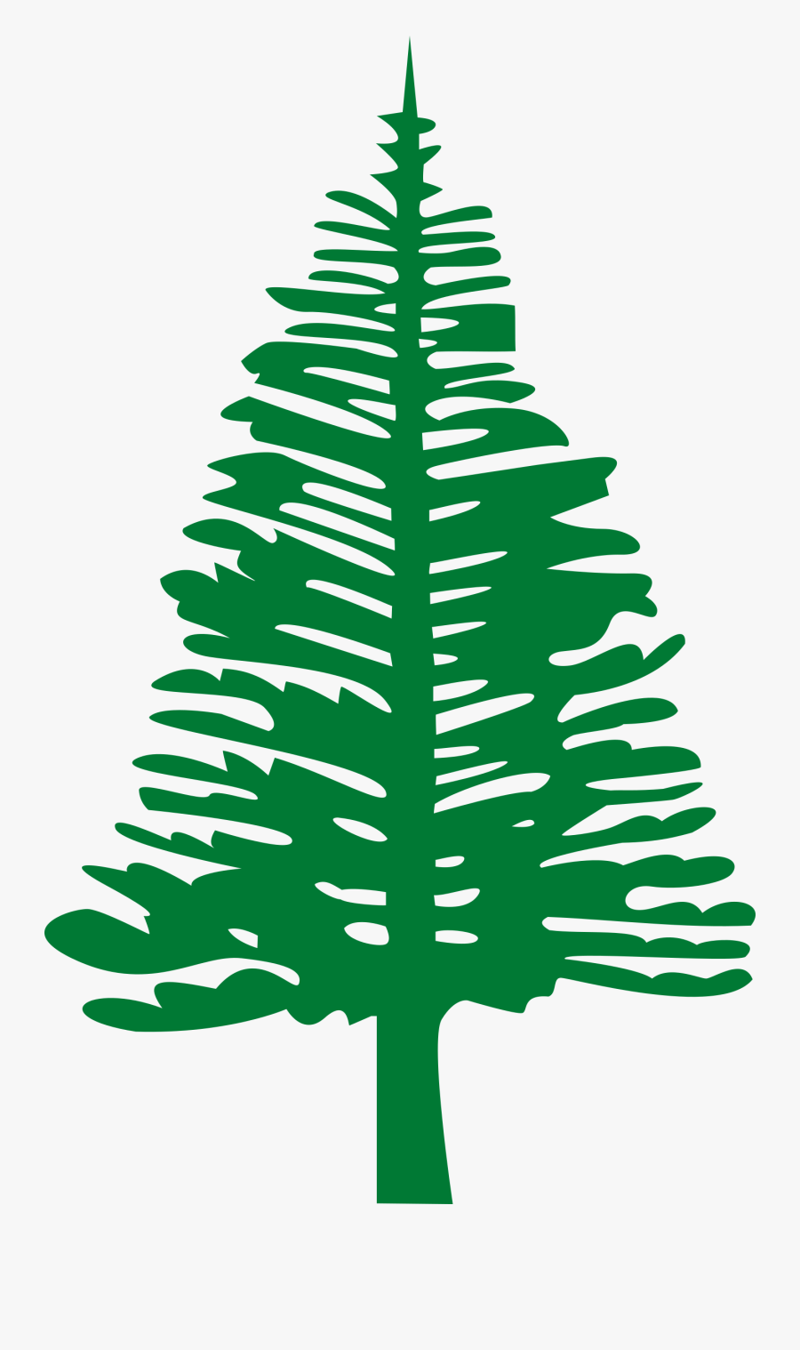 Clipart Forest Pine Tree - Flag Of Norfolk Island, Transparent Clipart