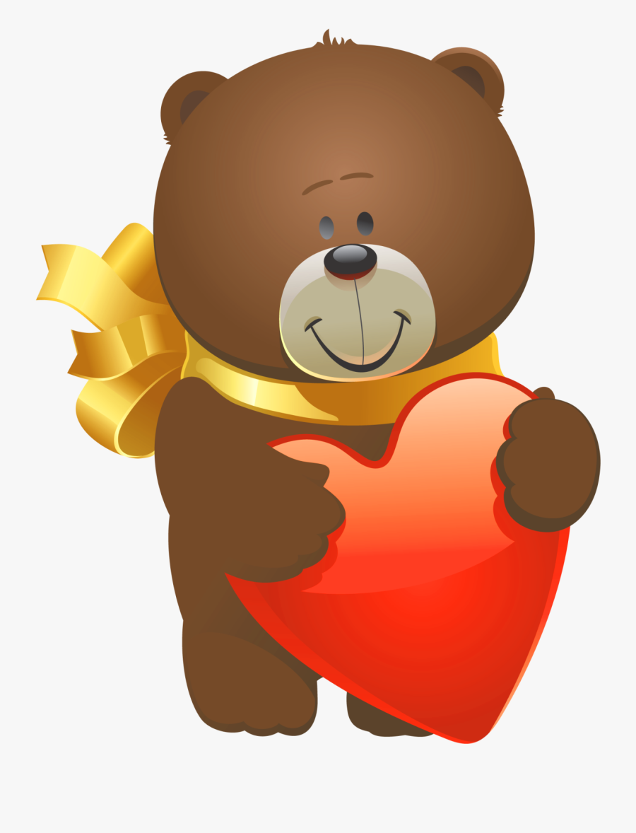Valentine Teddy Bear Png Clipart - Valentines Day Bear Clipart, Transparent Clipart