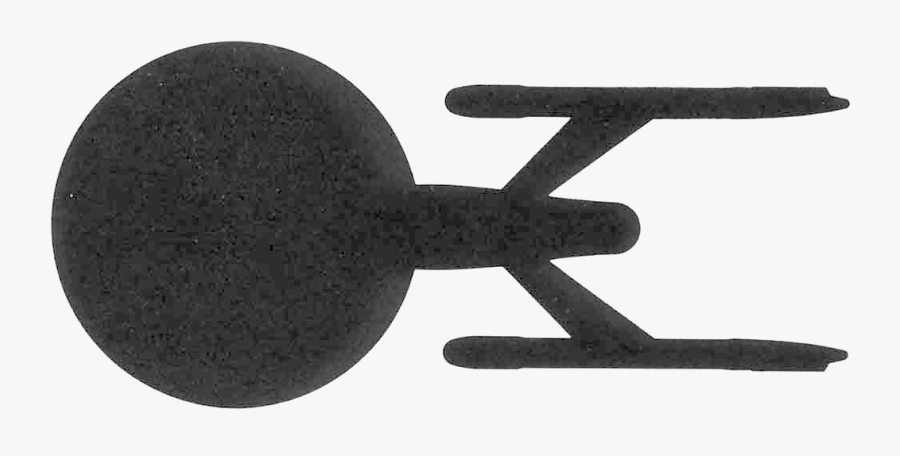 Star Trek Ship Clipart - Uss Enterprise Star Trek Silhouette, Transparent Clipart