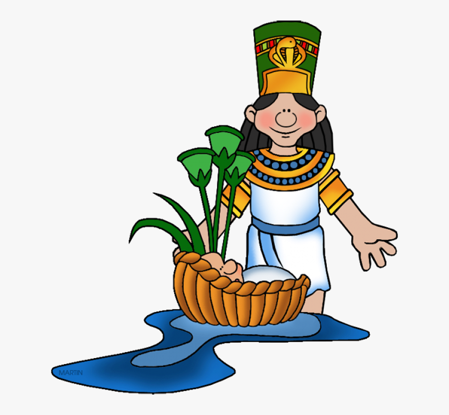 Bible Clip Art By Phillip Martin, Pharaoh"s Daughter - Clipart Moses In The Bible, Transparent Clipart
